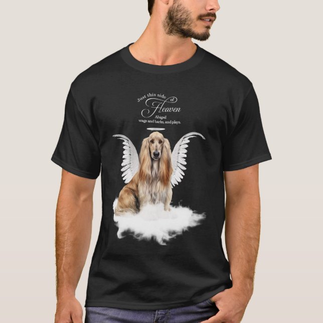 Personalized Pet Memorial Afghan Hound Dog T-Shirt (Front)