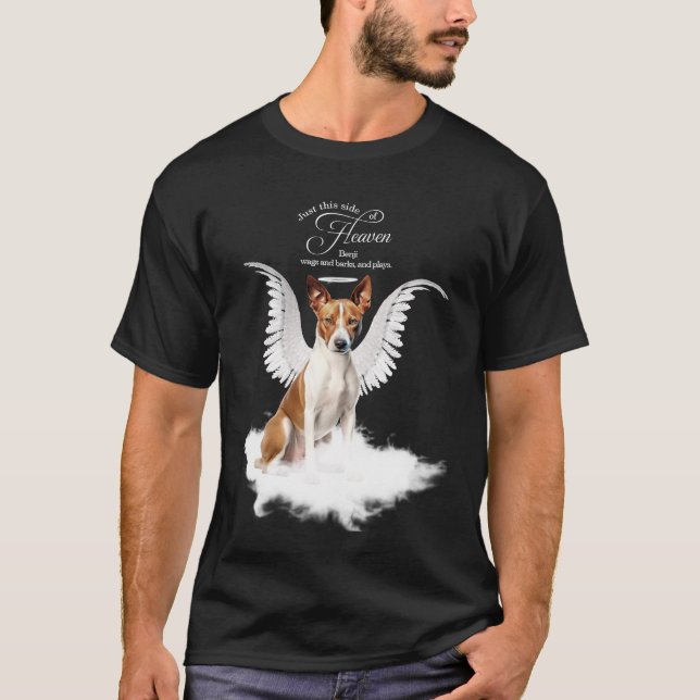 Personalized Pet Memorial Basenji Dog T-Shirt (Front)