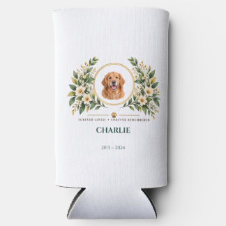 Personalized Pet Memorial Candle, Custom Pet Photo Seltzer Can Cooler