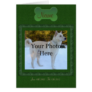 Personalized Pet Memorial Cards