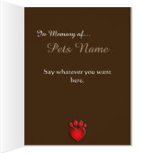 Personalized Pet Memorial Cards (Inside (Right))