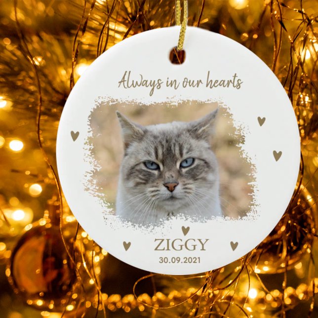Personalized Pet Memorial Ceramic Ornament (Creator Uploaded)