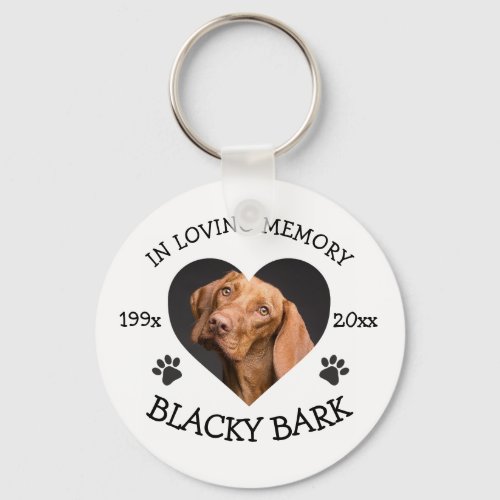 Personalized Pet Memorial Custom Love Keychain