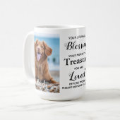 Personalized Pet Memorial Dog Loss Keepsake Photo Coffee Mug (Front Left)