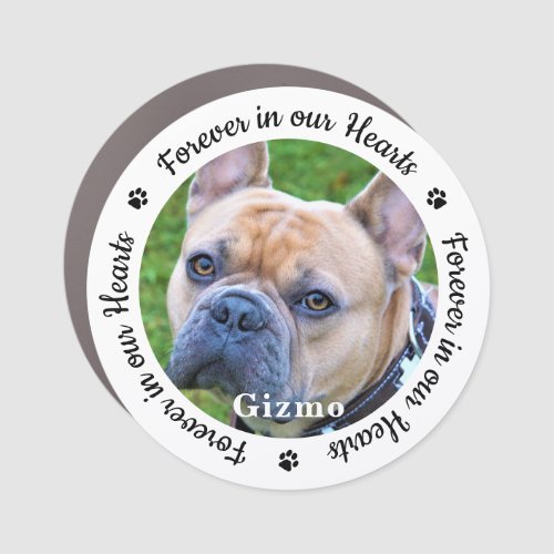 Personalized Pet Memorial Dog Photo Remembrance Car Magnet
