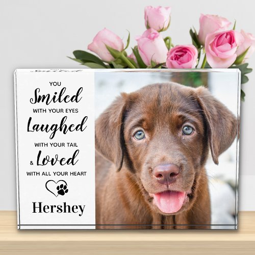 Personalized Pet Memorial Dog Remembrance  Photo B