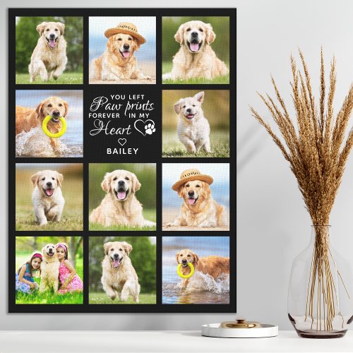 Personalized Pet Memorial Gift Pet Loss Keepsake Canvas Print