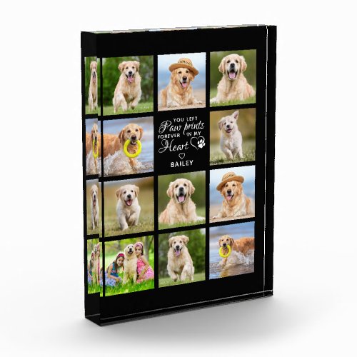 Personalized Pet Memorial Gift Pet Loss Keepsake Photo Block