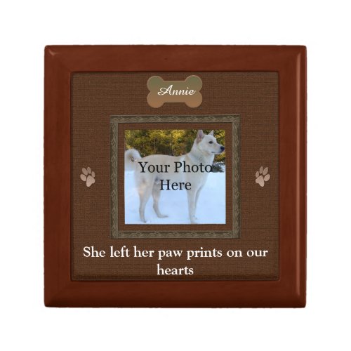 Personalized Pet Memorial Jewelry Box