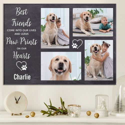 Personalized Pet Memorial Keepsake Photo Collage Acrylic Print