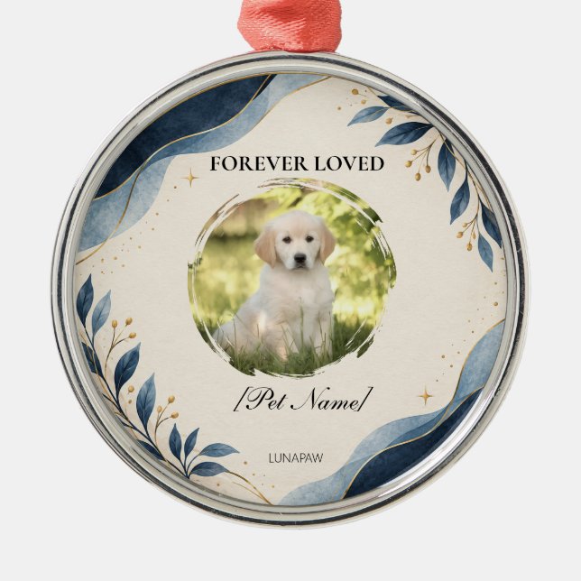 Personalized Pet Memorial Ornament (Front)