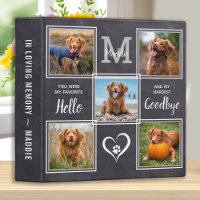 Personalized Pet Memorial Pet Loss Photo Album