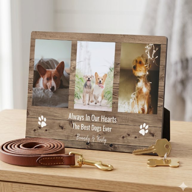Personalized Pet Memorial Pet Loss Photo Collage   Plaque (Creator Uploaded)