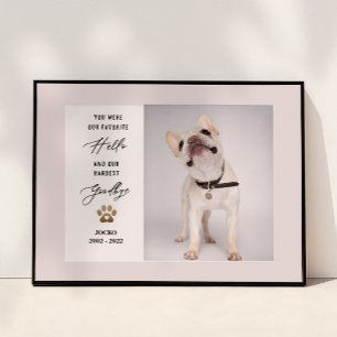 Personalized Pet Memorial Pet Loss Photo Collage Poster