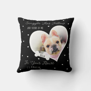Personalized Pet Memorial Pet Loss   Photo Gift Throw Pillow