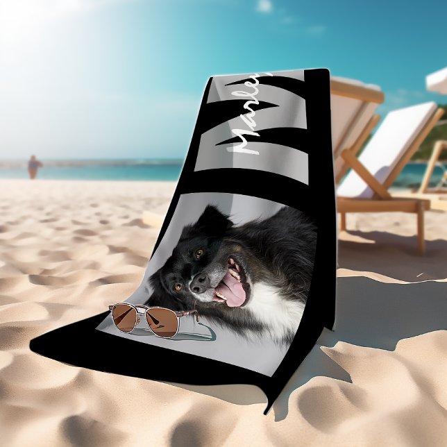 Personalized Pet Memorial Photo Bath Towel (Creator Uploaded)