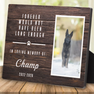 Personalized Pet Memorial Photo Frame with Easel 