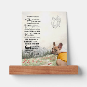 Personalized Pet Memorial Stairway to Heaven Art  Picture Ledge