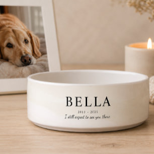 Personalized Pet Memorial Sympathy Gift Bowl