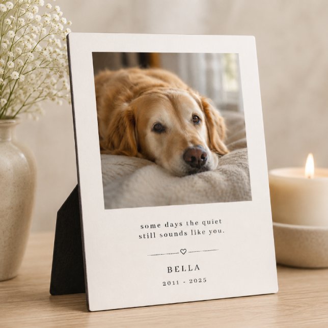 Personalized Pet Memorial Sympathy Keepsake Plaque (Creator Uploaded)