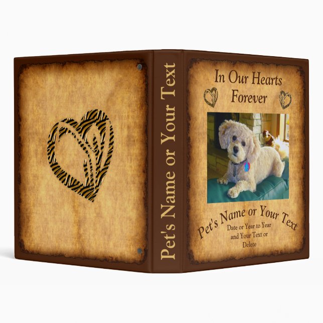 Personalized Pet Memory Photo Albums, Binder (Background)