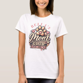 Personalized Pet Mom Club T-Shirt | Custom Dog Mom
