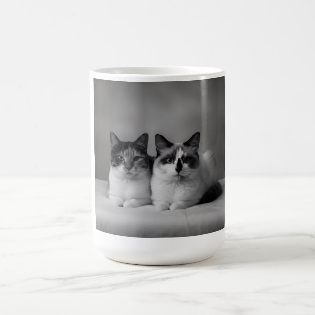 Personalized Pet Mug – High-Resolution Cat Photo (Center)