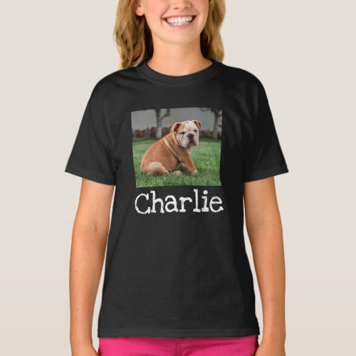 Personalized Pet Name And Photo T_Shirt
