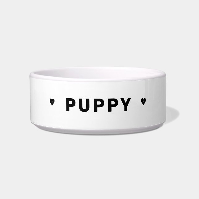Personalized  Pet Name Ceramic Bowl (Front)