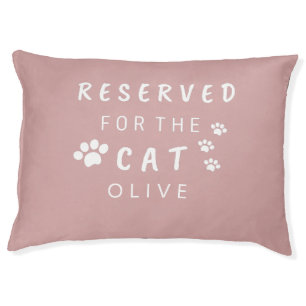 Personalized Pet name monogrammed typography paw Bed