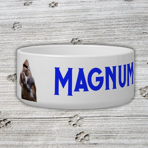 Personalized Pet Name with Image  Pet Bowl