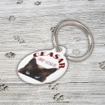 Personalized Pet Name with Image |  Pet ID Tag<br><div class="desc">Monogrammed for you to insert your own pet name and image,  this cute pet bowl is perfect for your special furry friend as well as a special gift for any pet lover. Personalised small round pet tag.</div>