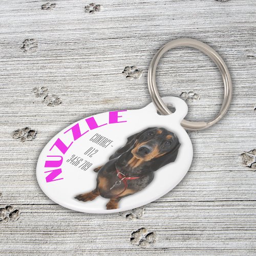 Personalized Pet Name with Image   Pet ID Tag