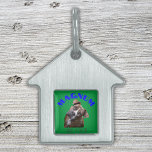 Personalized Pet Name with Image |  Pet ID Tag<br><div class="desc">Monogrammed for you to insert your own pet name and image,  this cute pet bowl is perfect for your special furry friend as well as a special gift for any pet lover. Personalized framed pet tag.</div>