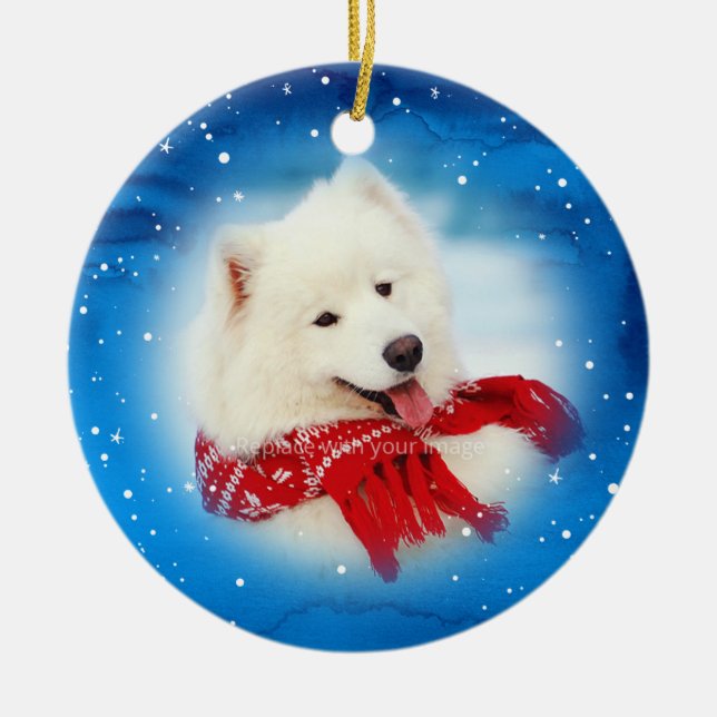 Personalized Pet Ornaments | Photo Christmas (Front)
