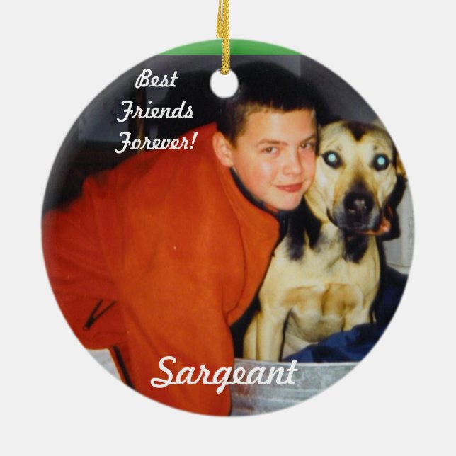 Personalized Pet Ornaments-Remembrance Ceramic Ornament (Back)