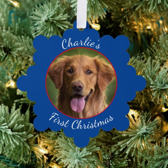 Personalized Pet Paper Snowflake Ornament Card (Insitu (Tree))