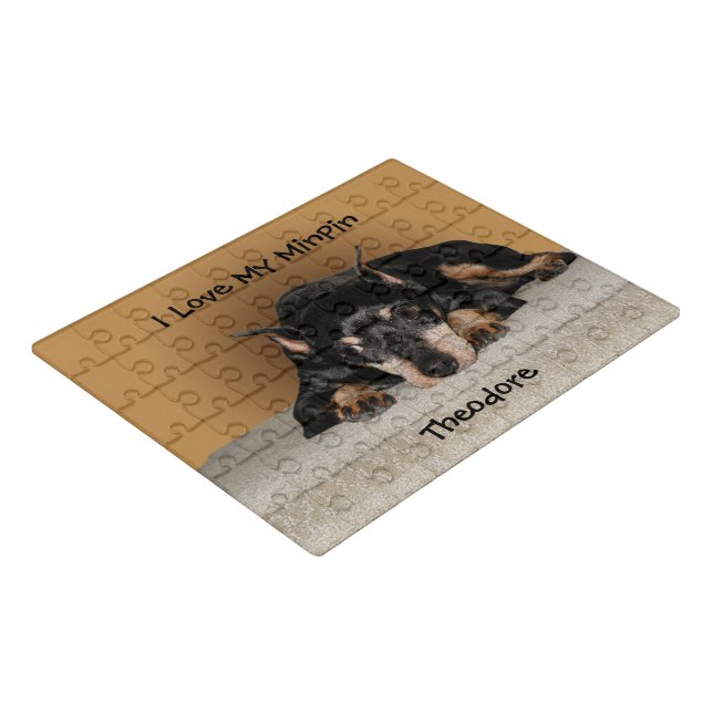 Personalized Pet Photo and Custom Text Jigsaw Puzzle (3/4)