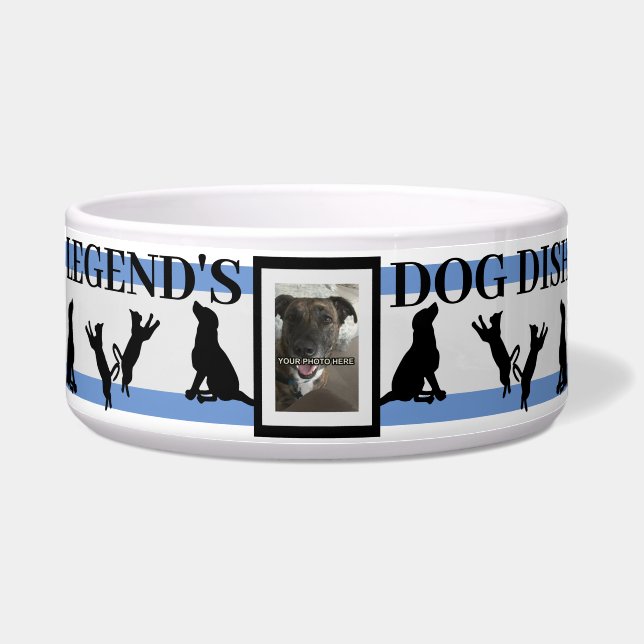 Personalized Pet Photo and Name Bowl (Front)