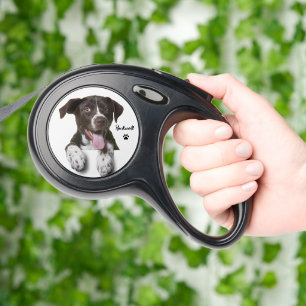 Personalized Pet Photo And Name Dog Retractable Pet Leash
