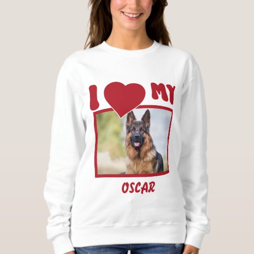  Personalized Pet Photo and Name Sweatshirt