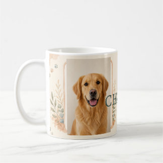 Personalized Pet Photo and Name Watercolor Mug