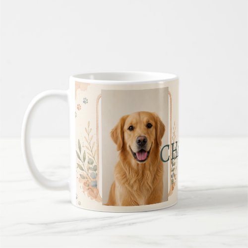 Personalized Pet Photo and Name Watercolor Mug