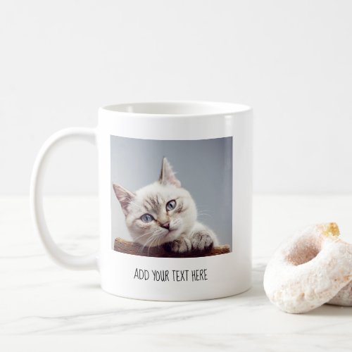 Personalized Pet Photo and Text Coffee Mug