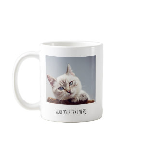 Personalized Pet Photo and Text Coffee Mug