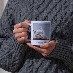 Personalized Pet Photo and Text Coffee Mug