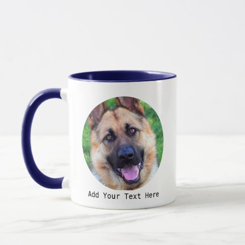 Personalized Pet Photo and Text Coffee Mug