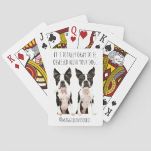 Personalized Pet Photo and Text Playing Cards