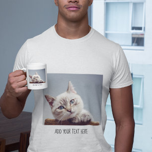Personalized Pet Photo and Text T-Shirt