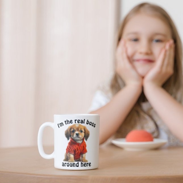 Personalized Pet Photo Boss Dog Coffee Mug (Creator Uploaded)